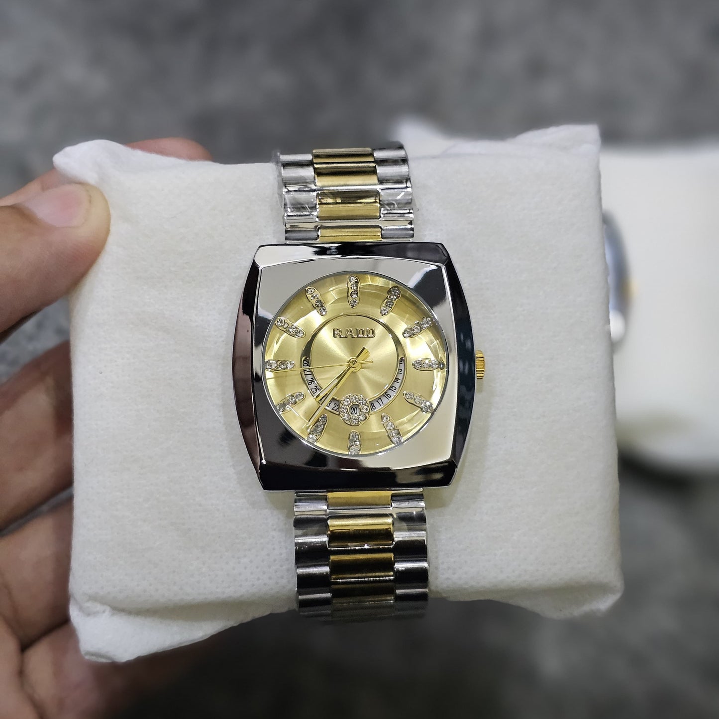 Rado-Inspired Premium Dual-Tone Watch