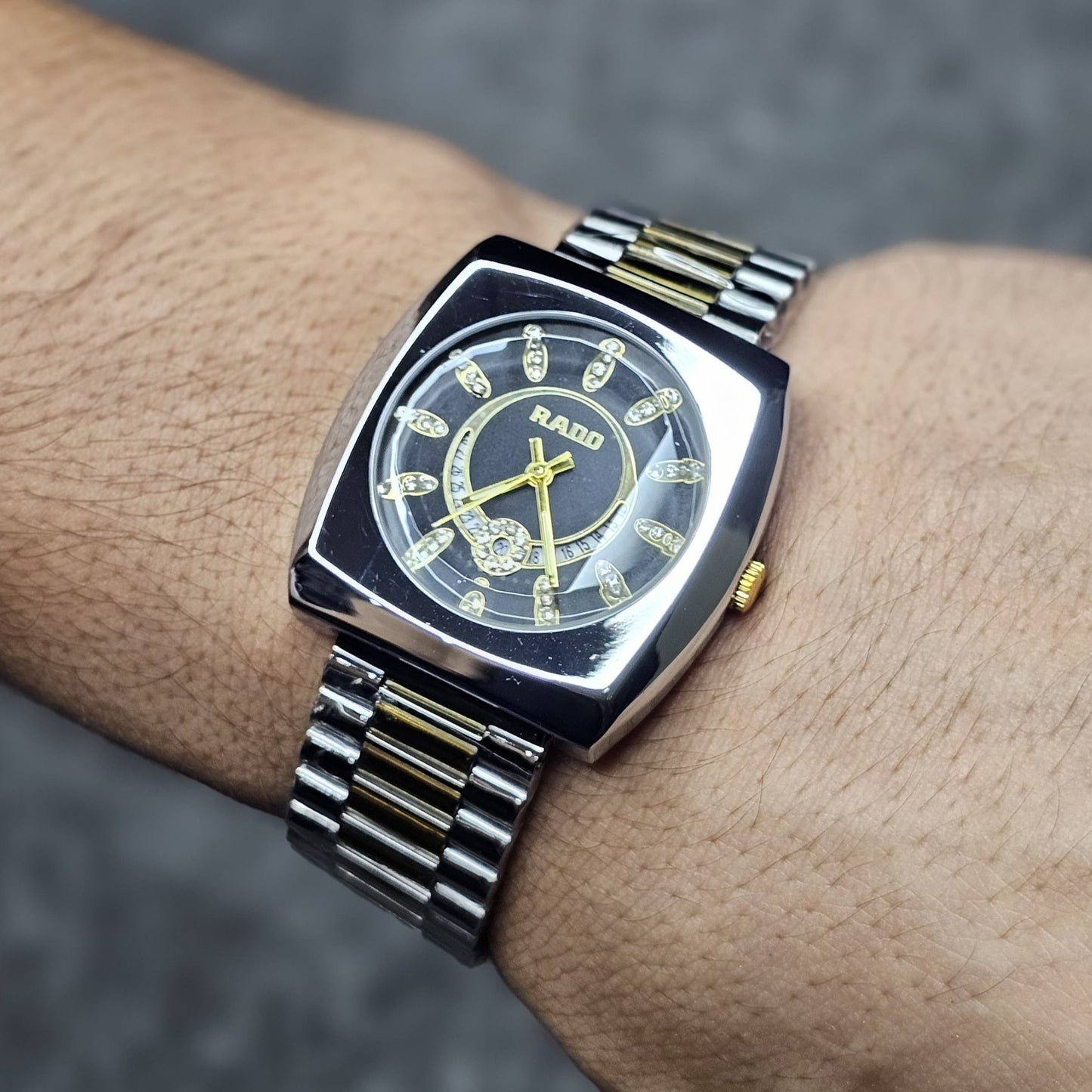 Rado-Inspired Premium Dual-Tone Watch