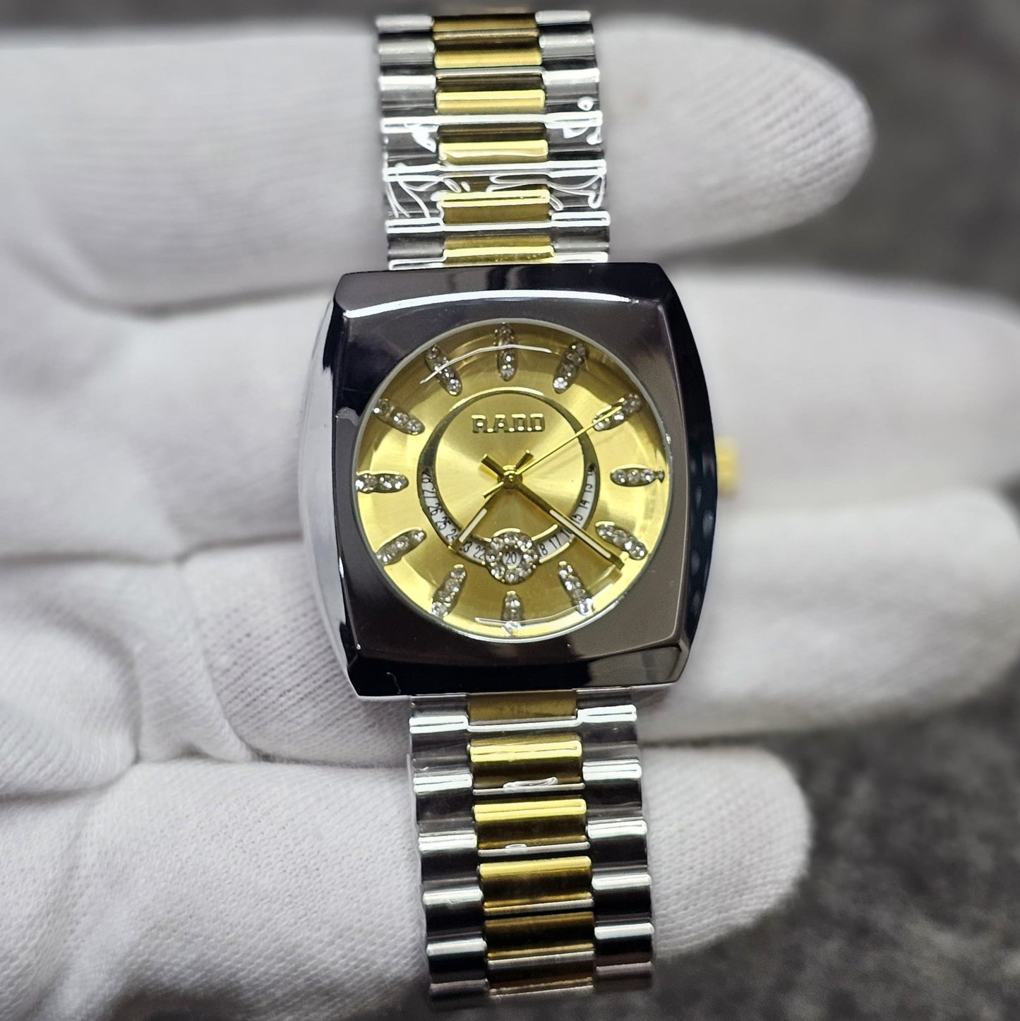 Rado-Inspired Premium Dual-Tone Watch